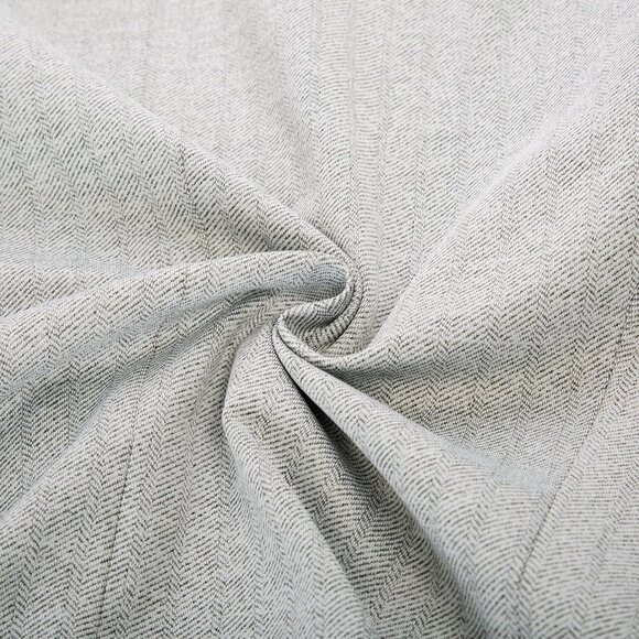 🆕Men's Light Grey Herringbone Blazer 2 Button Sport Coat Casual Knit Polyester - Picture 7 of 8